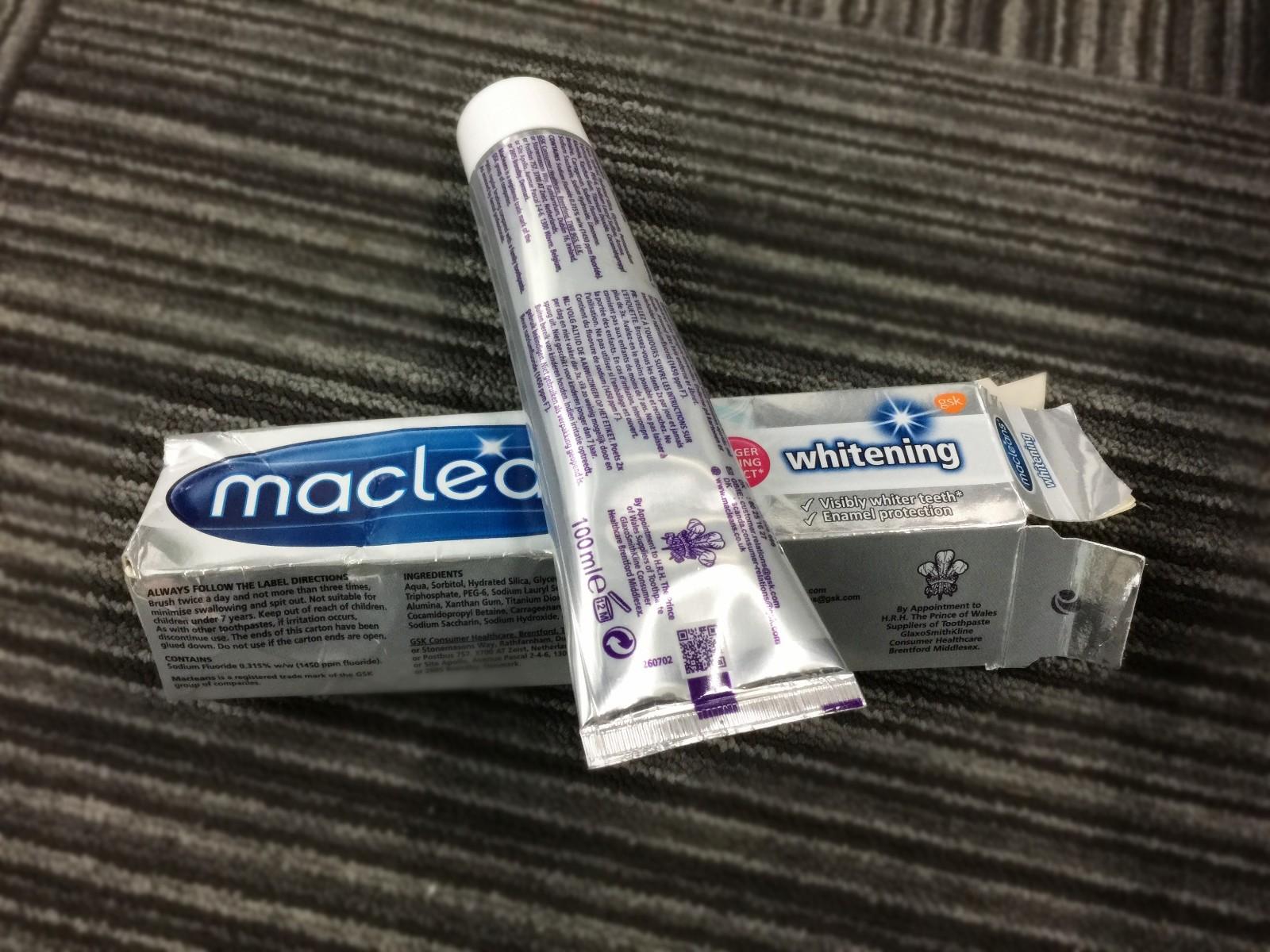 国进口Macleans美白牙膏】美白抗敏感_个护清