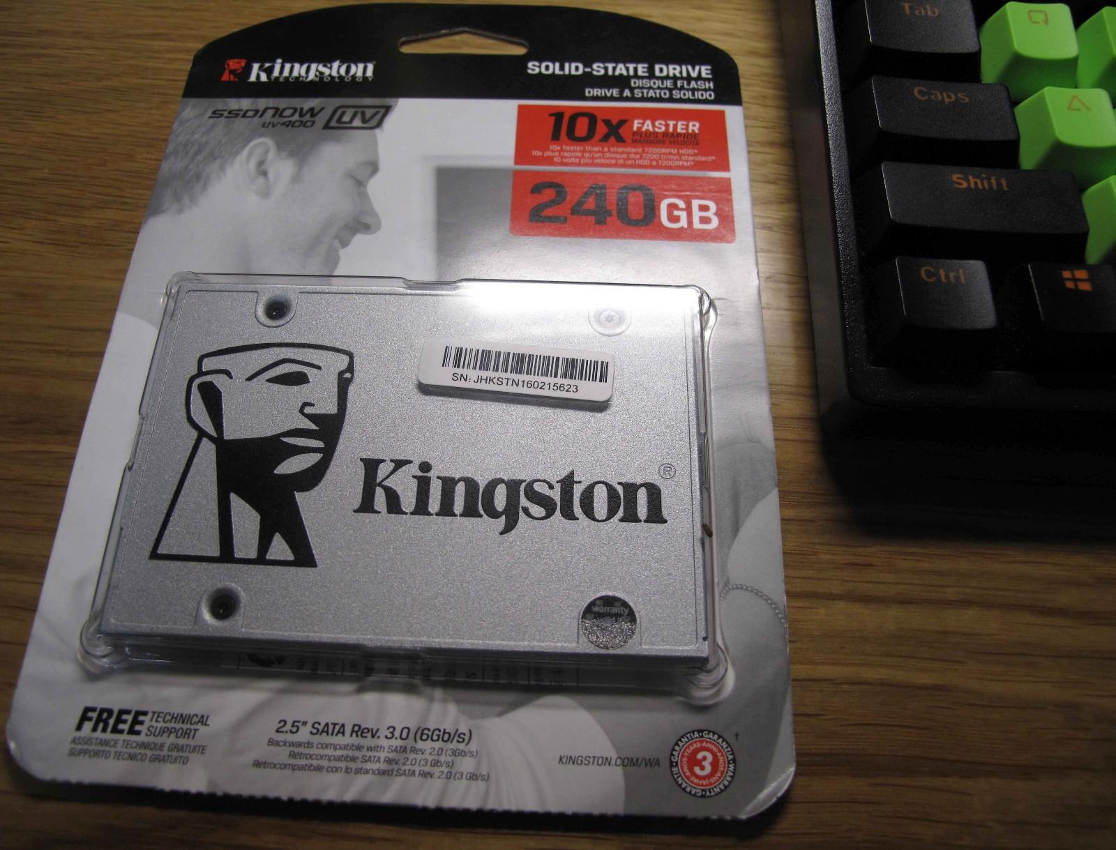 Kingston UV400 240G SSD 开箱&上机跑分_D