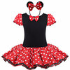 Baby Kids Dress Minnie Mouse Party Необычные костюмы Cosplay Girls Ballet Tutu Dress + Ear Headband Girl Polka Dot Clothing Girl Dress summer new costume dress for girls 2017 princess wedding party dresses girl clothes 3 15years dress bridesmaid children clothing