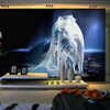 Подгонянный любой размер Белая лошадь Wall Art Painting Фото 3D Wall Mural Обои для гостиной TV Background Стены для спальни 3D для гостиной