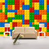 Пользовательский размер 3D Обои для стен Обои для гостиной Lego Bricks Детский магазин игрушек для спальни Нетканая роспись обоев для обоев для гостиной