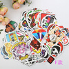 100 PCS Mixed Stickers for Laptop Luggage Car Bicycle Motorcycle Skateboard Phone Home Decor Decal Graffiti Waterproof Sticker 4pcs coat of arms of russia nickel metal car stickers decals russian federation eagle emblem for car styling laptop sticker