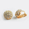 Yoursfs® 18K Rose Gold Plated Classics Круглый клип на серьгах Используйте австрийские ювелирные изделия из кристалла