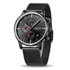 MEGIR Watch Men Stainless Steel Quartz Men Watches Chronograph Watch Clock Men Relogio Masculino for Male Students Relogios wwoor luxury quartz watch men brand waterproof sport men s watches male ultra thin black stainless steel clock relogio masculino