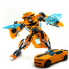Top Sale 18.5cm New Arrival Big Classic Deformation Plastic Robot Cars Action Toy Figures Kids Education Toy Gifts 12pcs new style 2017 mini airplane abs robot toys action figures super wing transformation jet animation children gift with box