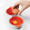 Transhome 1Pcs Double Egg Cooker Poachers Mini Creative Столовая посуда Микроволновая печь Пароварка Инструменты для кухни Кухонные принадлежности Гаджеты Аксессуары аксессуары и принадлежности