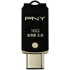 двойной диск для хранения мобильного компьютера PNY (PNY) OU6 64G USB3.0 моды золотого кольца