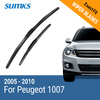 SUMKS Wiper Blades for Peugeot 1007 24&18 Fit Hook Arms 2005 2006 2007 2008 2009 2010 auto paper auto take up reel system for all roland sj sc fj sp300 540 640 740 vj1000