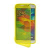 MOONCASE Flip Wallet Soft Gel TPU Silicone Back Shell ЧЕХОЛ ДЛЯ Samsung Galaxy S5 I9600 Yellow embossed tpu gel shell for ipod touch 5 6 girl in red dress
