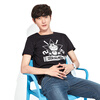 Семировая футболка Мужская подростковая студия Doraemon Cat Print T-Shirt 12216001063 Black M семировая футболка мужская подростковая студия doraemon cat print t shirt 12216001063 лимонный желтый s