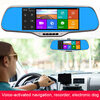 MyMei Car 7.0 Touch Android Car DVR Camera Radar Detectors Parking Rearview Navigator digital vfd rearview mirror 4 channel parking sensors radar kits 12v