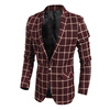 Мужчины Blazer квадратной сетки пиджака