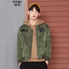 Semir (Semir) модель куртки мужских падений +2017 мужских куртки авиатора бейсбол равномерного прилив бренд досуг 13316081304 Black M куртки