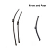 Wiper Blades for Volkswagen T5 Caravelle 24&23 Fit Hook Arms 2003 2004 2005 2006 2007 2008 2009 2010 2011 2012 2013 wiper blades for volkswagen t5 transporter 24