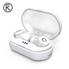 ИКФ F8 отдельного Bluetooth гарнитура спорт бега бинауральной мини невидимого беспроводное реальное ухо Air вива Huawei телефонов просо OPPO Apple, универсальные белым гарнитура для каркам tk f8