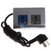 Small housekeeper chamberlain XGJ-DS-201 2-position TV dedicated energy-saving socket silver-gray
