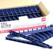 Deli 3827 10 hole binding clip 10mm blue 100 pcs boxed