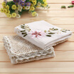 Qingwei cotton&linen embroidered ribbon embroidered pastoral style multi-purpose cover cloth 2 loaded 90 90cm