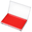 Deli 9864 square transparent shell quick print station red