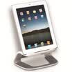 Fellowes CRC93113 I-Spire series of ergonomic flatbed computer stand white with gray