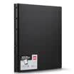 Deli 5780 300 pages thick PP material loose book business card capacity 600 black
