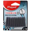 Maped 221710 Replaceable Ink Tube 10 Tube Black