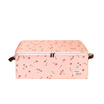 Western SIVIN cherry red storage box fabric storage box with cover clothes storage box storage folding box storage box wardrobe storage