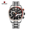 REWARD 63080 Men Waterproof Quartz Watch Calendar Chronograph