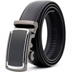 xsby Mens Belt Genuine Leather Automatic Belt Adjustable Ratchet Dress Belt Buckle