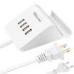 4 Port USB Charger Desktop Charger with Cell Phone Stand Function Support Apple Android Mobile
