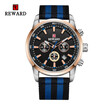 REWARD 63090 Six-pin Waterproof Calendar Nylon Belt Watch