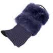 Elegante y cómoda funda de becerro cálidos calcetines Set Winter Furry Calf Calcetín corto envuelto