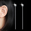 Star Exaggerated Long Drop Earrings For Women Tassels Eardrop Simple Style Korea Trendy Jewelry Gift WHK65