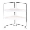 2-Tier Corner Freestanding Stackable Organizer Shelf for Kitchen Bathroom Countertop or Cabinet Storage Rack