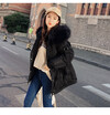 Winter 2018 down jacket female big wool collar student bread jacket Korean version is thicker cotton clothes down coats