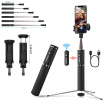 Professional Selfie Stick Bluetooth All in One Selfie Sticks Upgrade Aluminum Design for Most Phones
