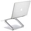 Small E lifting aluminum alloy laptop bracket Blu-ray fan 4USB port HUB standing office protection cervical vertebra desktop radiator for apple millet&other AF25-N silver