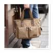 2018 lienzo cuero crossbody bolso de viaje de ocio militar uniforme bolsa de crossbody militar de gran capacidad de los hombres