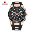 REWARD 63093 Men Waterproof Calendar Sports Quartz Tape Watch