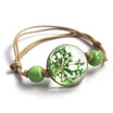New Glass Ball Bracelet Jewwlry Wholesale Women Romantic Dry Flowers Bracelet & Bangle For Pretty Girls Gift