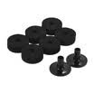 Accesorios para batería Juego de 6 piezas de arandelas de fieltro para platillos 2 piezas de repuesto para mangas de platos de platillos PCS para tambor gris