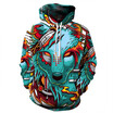 AOWOFS Christmas 3D Digital Printing New Plus Size Mens Hoodies Parent-child Sweater Kids hoodie Womens Pullover Hoodie QYDM153-TZ028