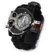 10in1 reloj táctico Paracord exterior pulsera de supervivencia cuerda Reloj Survival Gear brújula silbato lámpara reflector linterna