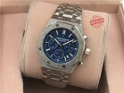 Mens Fashion Watches Royal Oak 41 Frosted White Gold Blue Dial Limited Edition