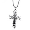 Stainless Steel Cross Necklace For Men Woman Punk Cute Vintage Rock Hiphop LP00102