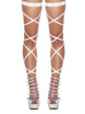 Sexy Womens Thigh Leg Wraps Strap Bandage Stretchy Crystal Rave Dance Clubwear