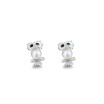 925 Sterling Silver Angel Owl Shape Pendant Necklaces Studs Earrings for Women Girls Jewelry Sets Gifts