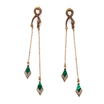 NeillieN retro snake with diamonds fringed ladies earrings long geometric earrings Europe&the United States hope to burst jewe