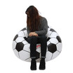Fashion Inflatable Sofa Air Soccar Football Self Bean Bag Chair Portable Outdoor Garden Sofa Living Room Furniture Corner Sofa