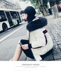 The 2018 winter clothing new flying clothing xu haiqiao the same big wool collar down feather female punk cotton clothing